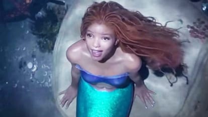 The Little Mermaid halle bailey starring disneys films new poster out official trailer debut during the Oscars