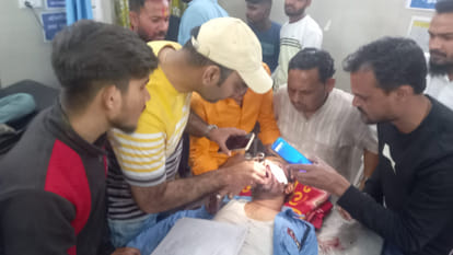 Terror of miscreants in Damoh district hospital, attack on security guards-health workers
