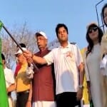 मैराथन को हरी झंडी दिखाते केंद्रीय मंत्री ज्योतिरादित्य सिंधिया