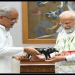 सीएम भूपेश ने दिल्ली में की पीएम मोदी से मुलाकात