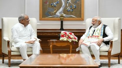 Raipur: CM भूपेश ने की PM मोदी से मुलाकात; उठाई जल्द जनगणना कराने की मांग, जीएसटी क्षतिपूर्ति पर भी की चर्चा छत्तीसगढ़ के सीएम ने पीएम मोदी से की मुलाकात