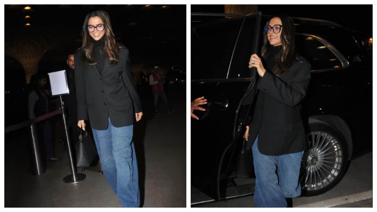 95th Academy Awards: Deepika Padukone leaves for the US ahead of Oscars 2023 actress airport look viral