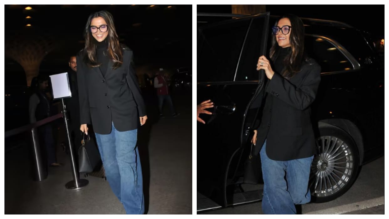 95th Academy Awards: Deepika Padukone leaves for the US ahead of Oscars 2023 actress airport look viral