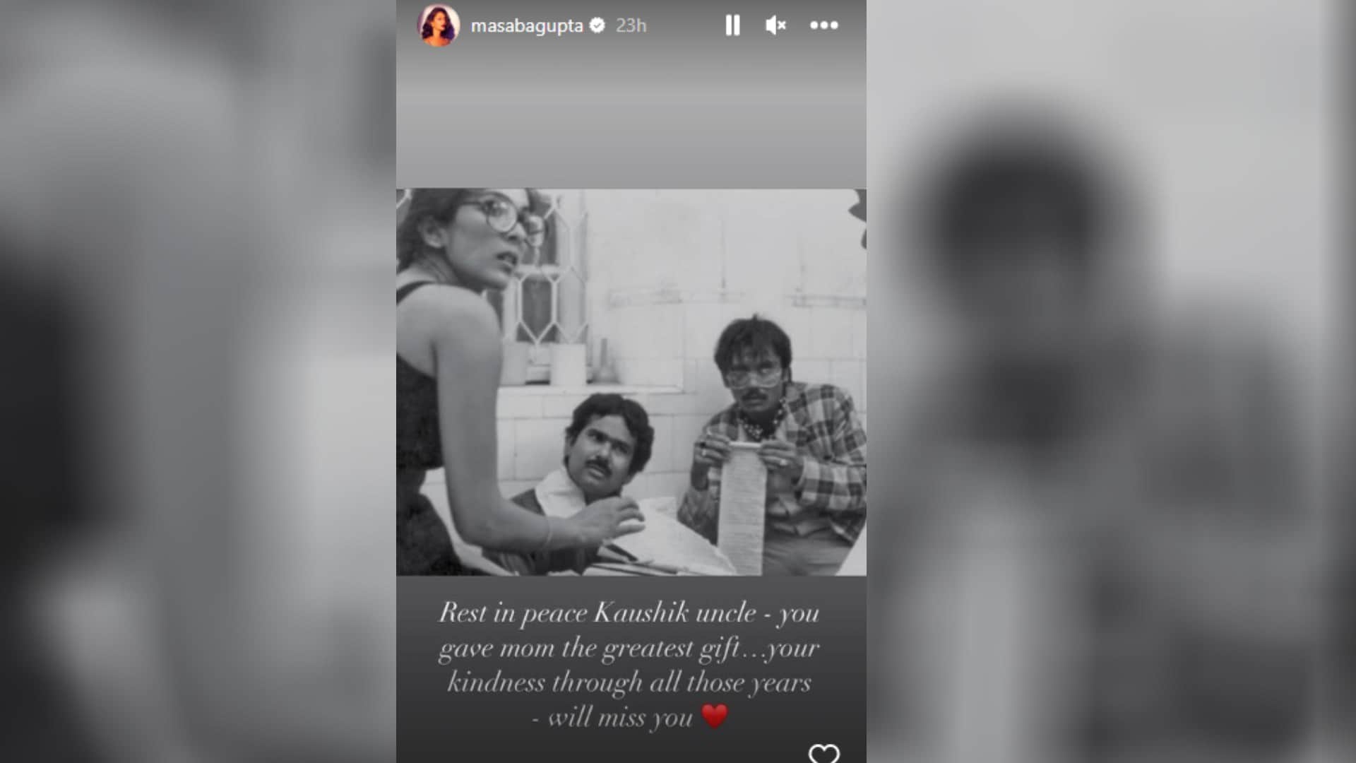satish kaushik neena gupta anupam kher rare old black and white photo shared by masaba gupta pic goes viral