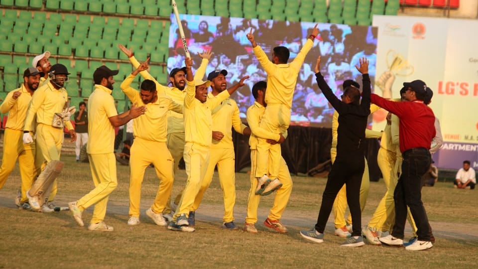 Jammu district became champion of LG Rolling Cricket Trophy by defeating Anantnag by 26 runs