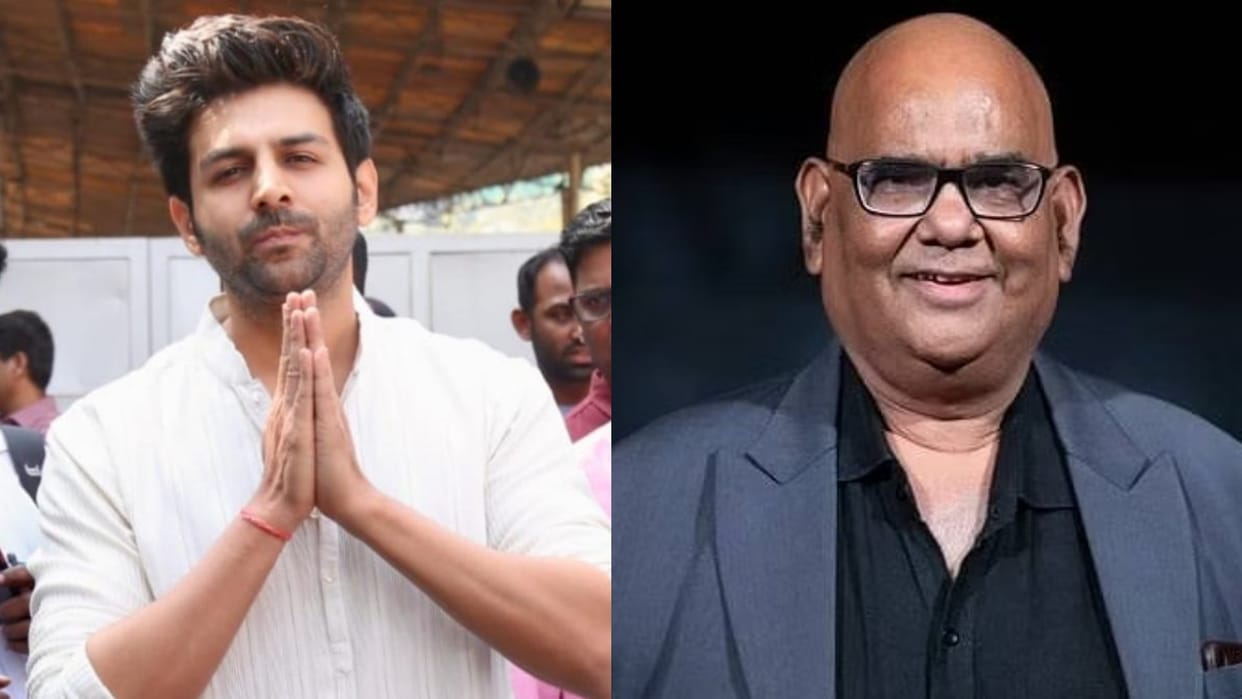 Kartik Aaryan got emotional remembering late satish kaushik shares unseen pic said you were best landlord
