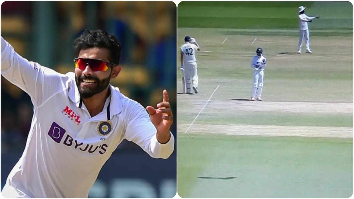 Ravindra Jadeja become Umpire in IND vs AUS 4th Test signals for replay after India takes review