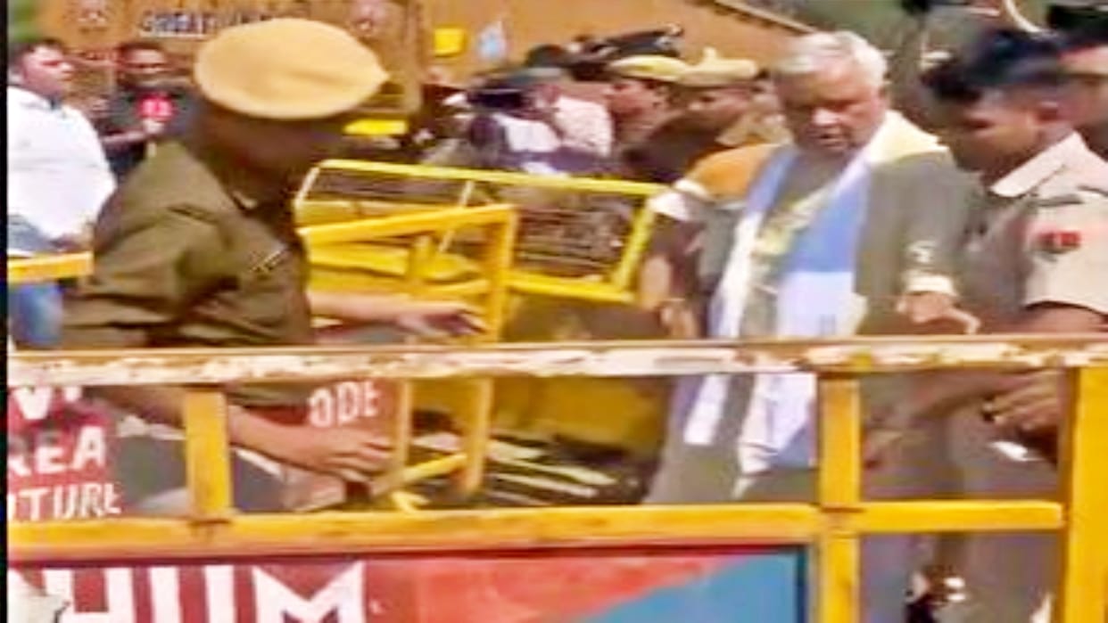 Police took BJP MP Kirori Lal Meena into custody