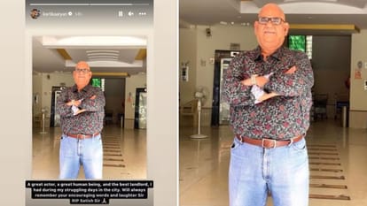 Kartik Aaryan got emotional remembering late satish kaushik shares unseen pic said you were best landlord
