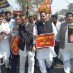 Congress Protest in RS Pura