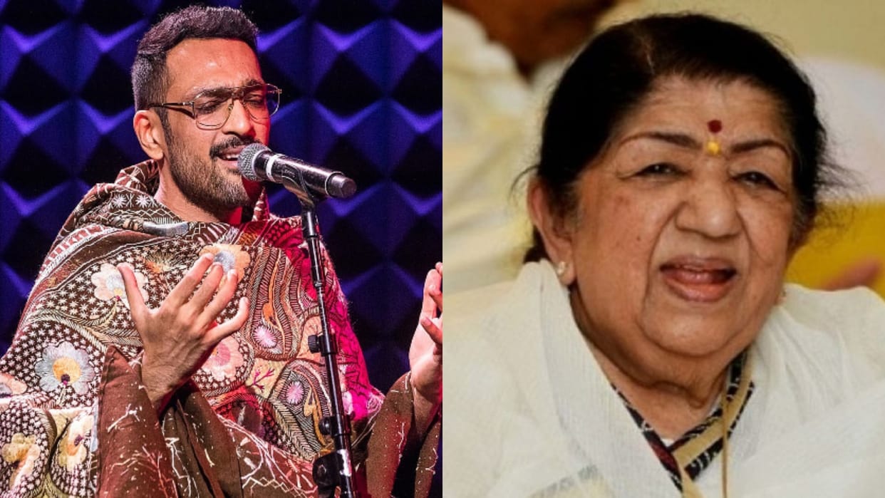 Pakistani Singer of pasoori Ali Sethi Sing Song Of Lata Mangeshkar Ye sama in Oscar Awards Pre Party