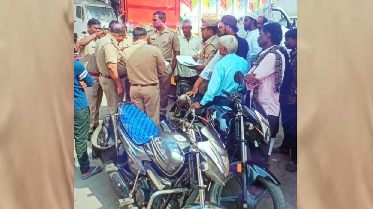 one died in an accident in nanpara bahraich.