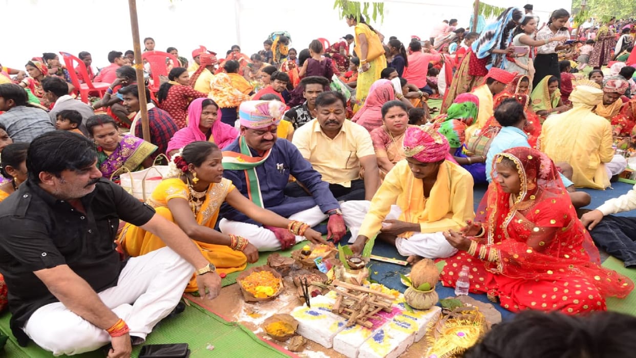 75 couples got married in CM Kanya Vivah Yojana