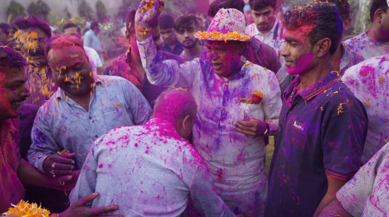 chhattisgarh bjp holi milan ceremony in bilaspur
