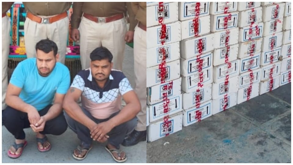 Illegal liquor worth Rs 1 lakh seized in Chittorgarh two accused arrested