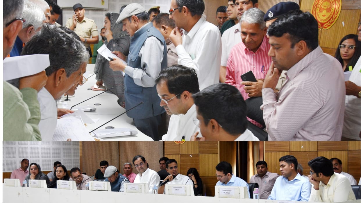 MP Brijendra Singh got angry at the officers in the meeting in Hisar