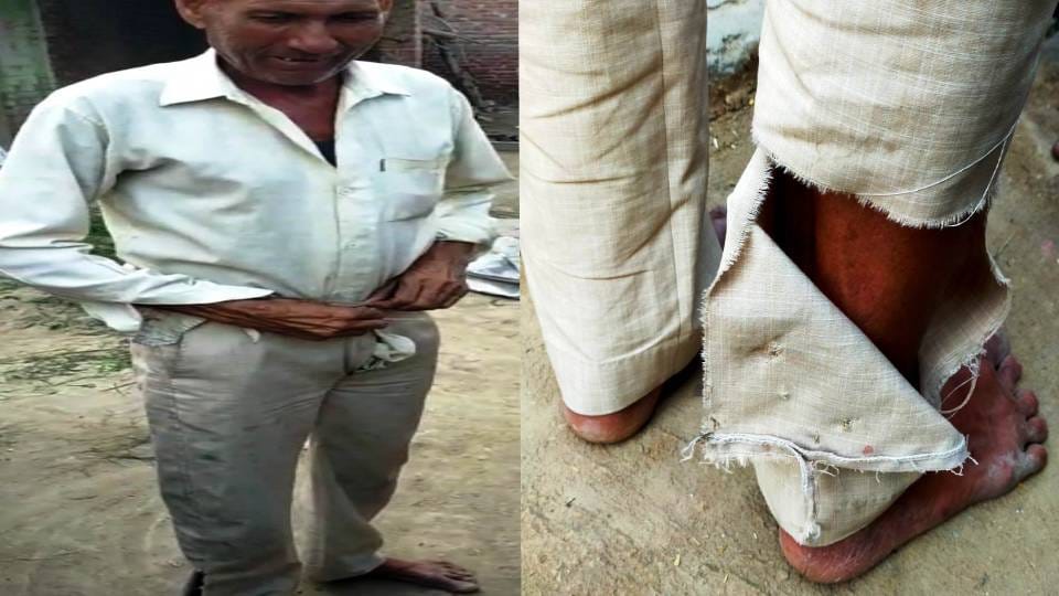 leopard attacked former pradhan and ran away when people arrived In Kasganj