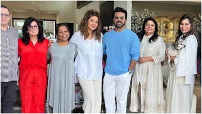 Ram Charan visits priyanka chopra los angeles home with wife upasana see latest pictures