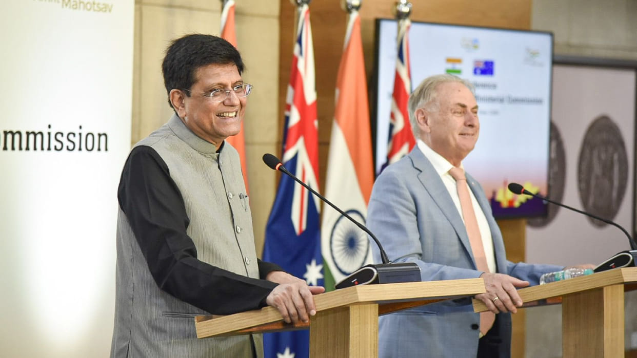 ndia, Australia agree for early conclusion of talks to expand trade pact; eye USD 100-bn trade