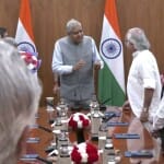 उपराष्ट्रपति के आवास पर सर्वदलीय बैठक