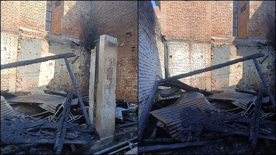 Chenani Fire Incident: Fire broke out in Sudh Mahadev market many shops burnt