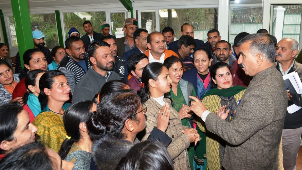 cm sukhvinder singh sukhu statement on smc teachers in himachal pradesh