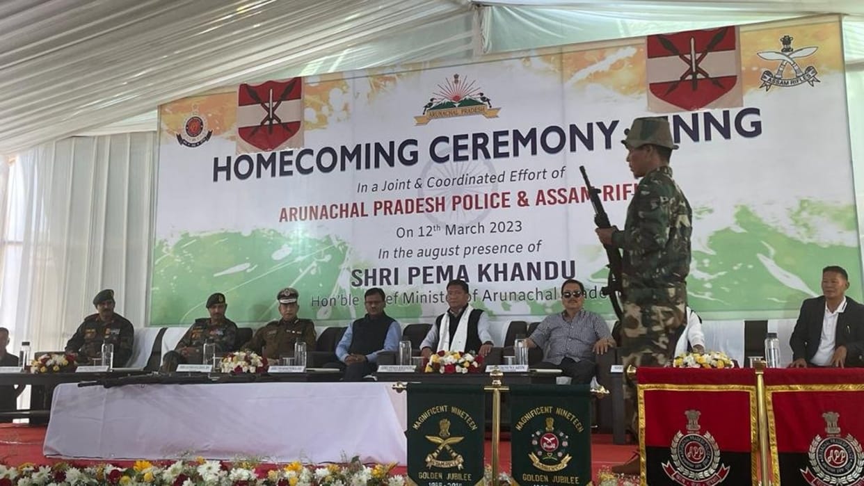 Arunachal Pradesh At least 15 active cadres including the president of rebel outfit ENNG laid down arms