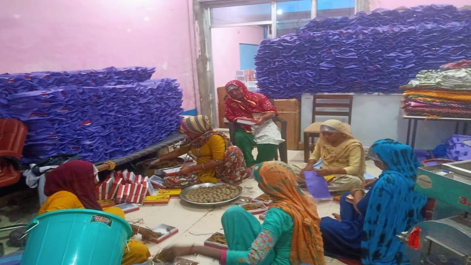 Mahendragarh sweetness of millet laddus reached Japan women of self-help group of village Bawaniya