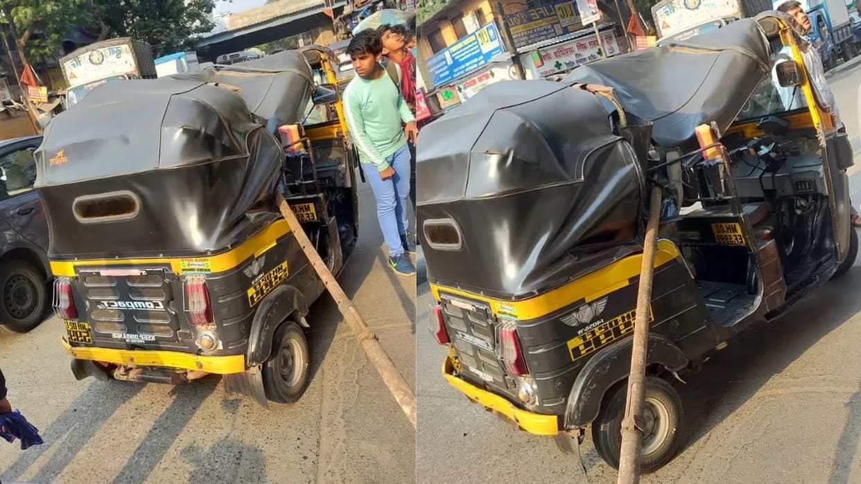 Woman and girl killed after iron rod falls on rickshaw from under construction building in Mumbai