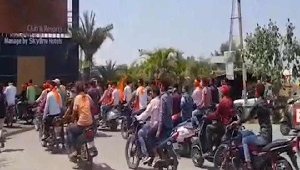 Hindu organization activists ransacked the resort Rangpanchami party