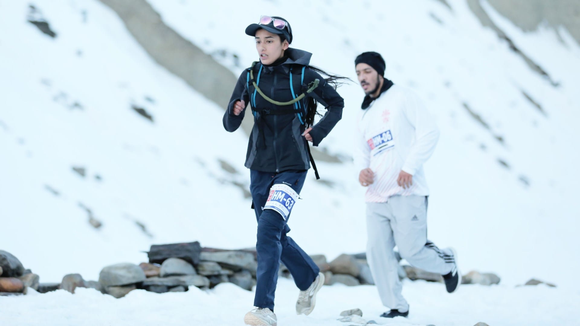 Snow Marathon in Sissu at 10 000 feet altitude in lahaul spiti himachal pradesh