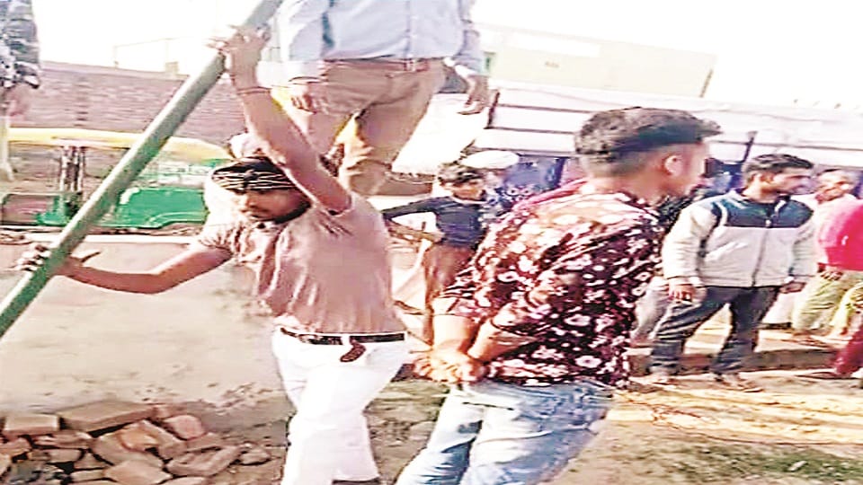 RSS Holi Milan ceremony tent uprooted