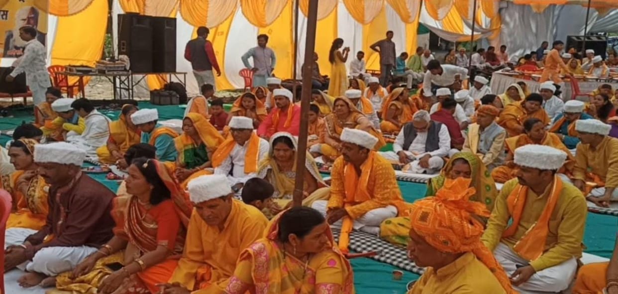 MP News: 80 couples performed Bhumi Pujan by law, Audumbar Brahmin Samaj's ashram will be built