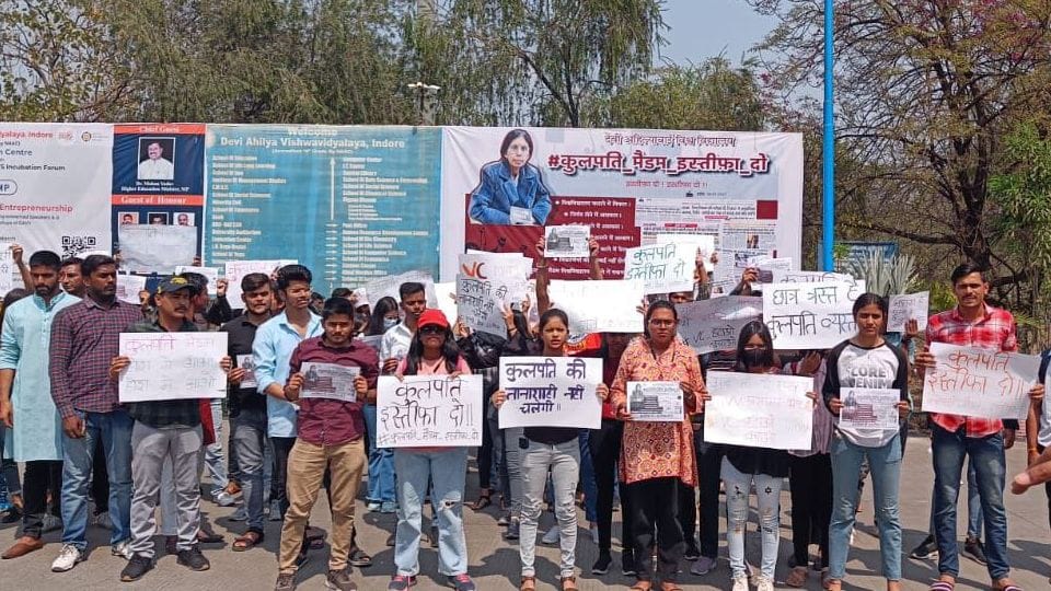 Finally the Head of School of Law was removed, students were protesting
