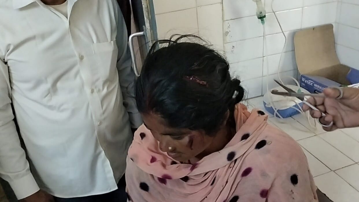 A leopard attack on a woman working on a field in Bahraich.