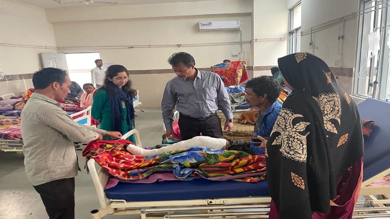 CMHO Nageswara Rao did a surprise inspection of the district hospital on Monday