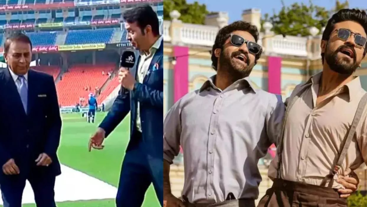 Video WATCH Sunil Gavaskar dance after Team RRR won historic Oscar for Naatu Naatu ind vs aus 4th test