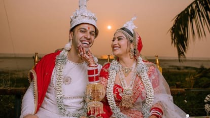 Yeh Hai Mohabbatein fame Krishna Mukherjee tied knot Chirag Batliwala in Bengali wedding in goa see photos