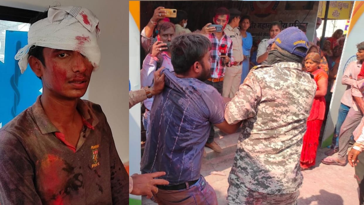 Youth pelted stone in Indore's Rangpanchami
