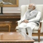 नोकिया के सीईओ पेक्का लुंडमार्क ने प्रधानमंत्री नरेंद्र मोदी से की मुलाकात।