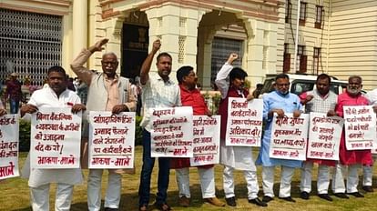 Bihar Vidhan Sabha Live : BJP विधायक पर माइक तोड़ने का आरोप, नेता प्रतिपक्ष बोले- दलित विधायक को गोली दी गई विधानसभा परिसर में में हंगामा करते माले विधायक