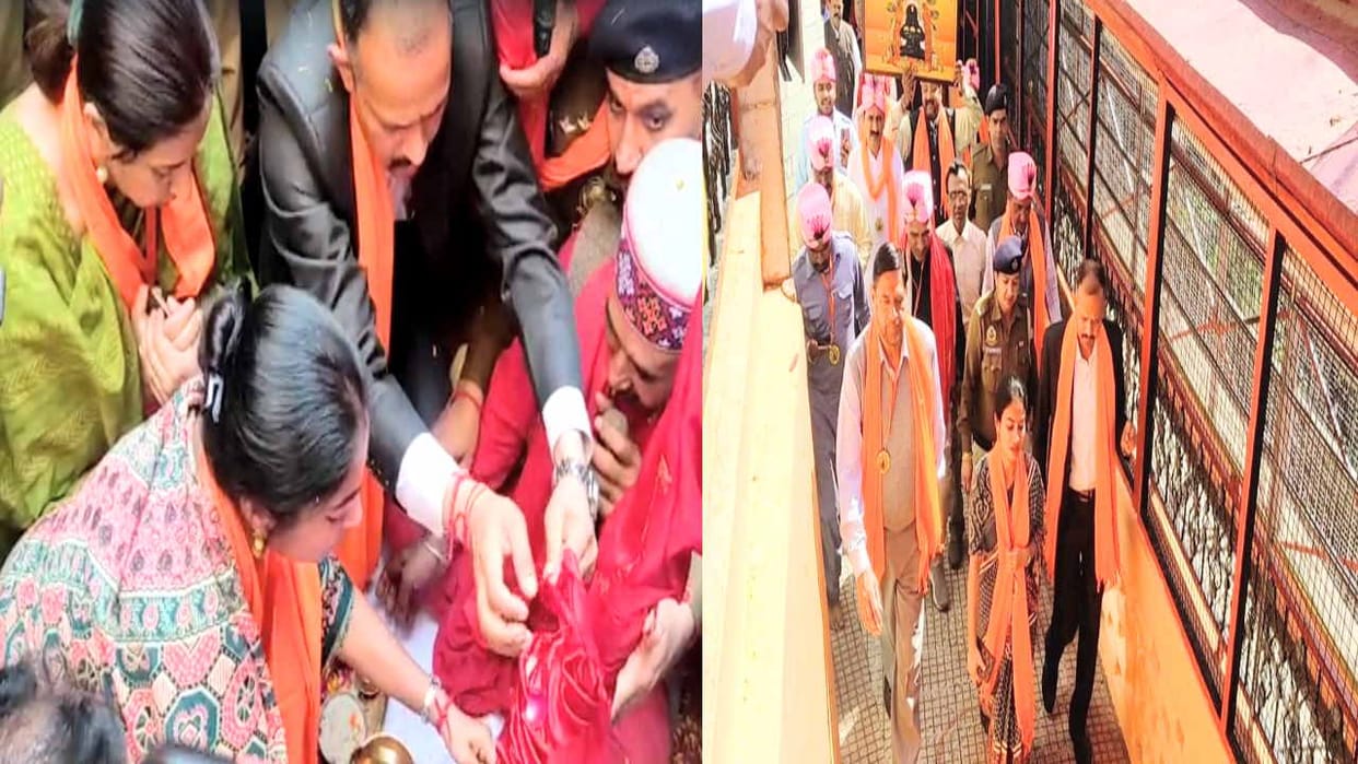 Beginning of Chaitra month fairs in Baba Balak Nath Temple Deyotsiddh with flag ceremony