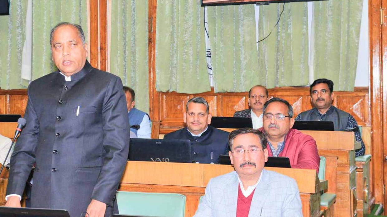 Vidhansabha session: Jairam Thakur statement over hp govt loans in the house