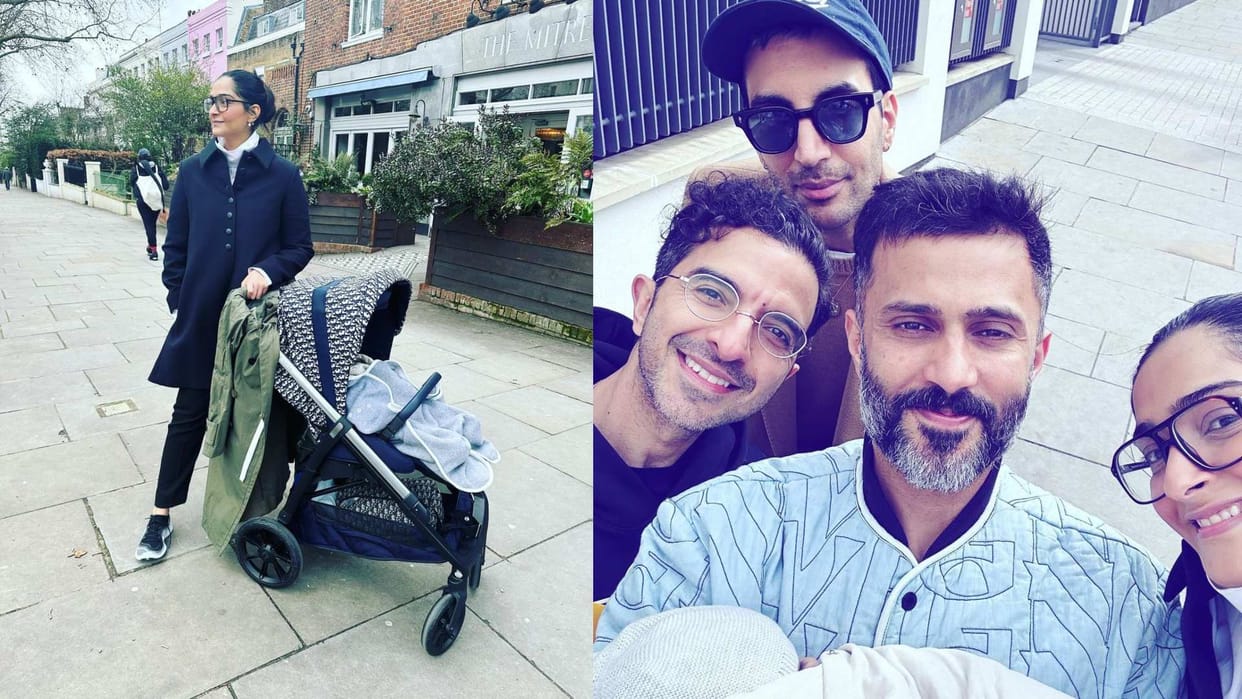 Sonam Kapoor took her son on a trip to London Vayu fell in love with this book