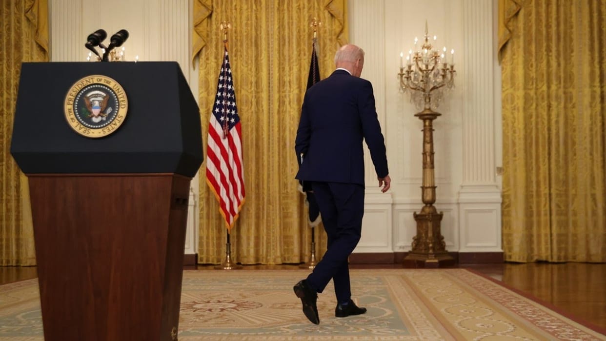 US President Joe Biden walks away Conference without answering journalists question on Banks Collapse VIDEO