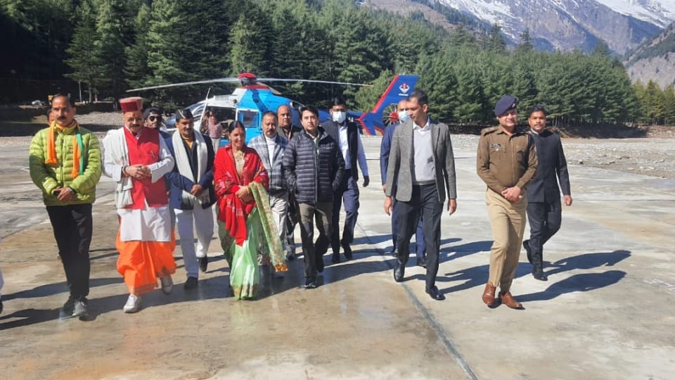 Uttarakhand News Union Minister Jyotiraditya Scindia reached Uttarkashi