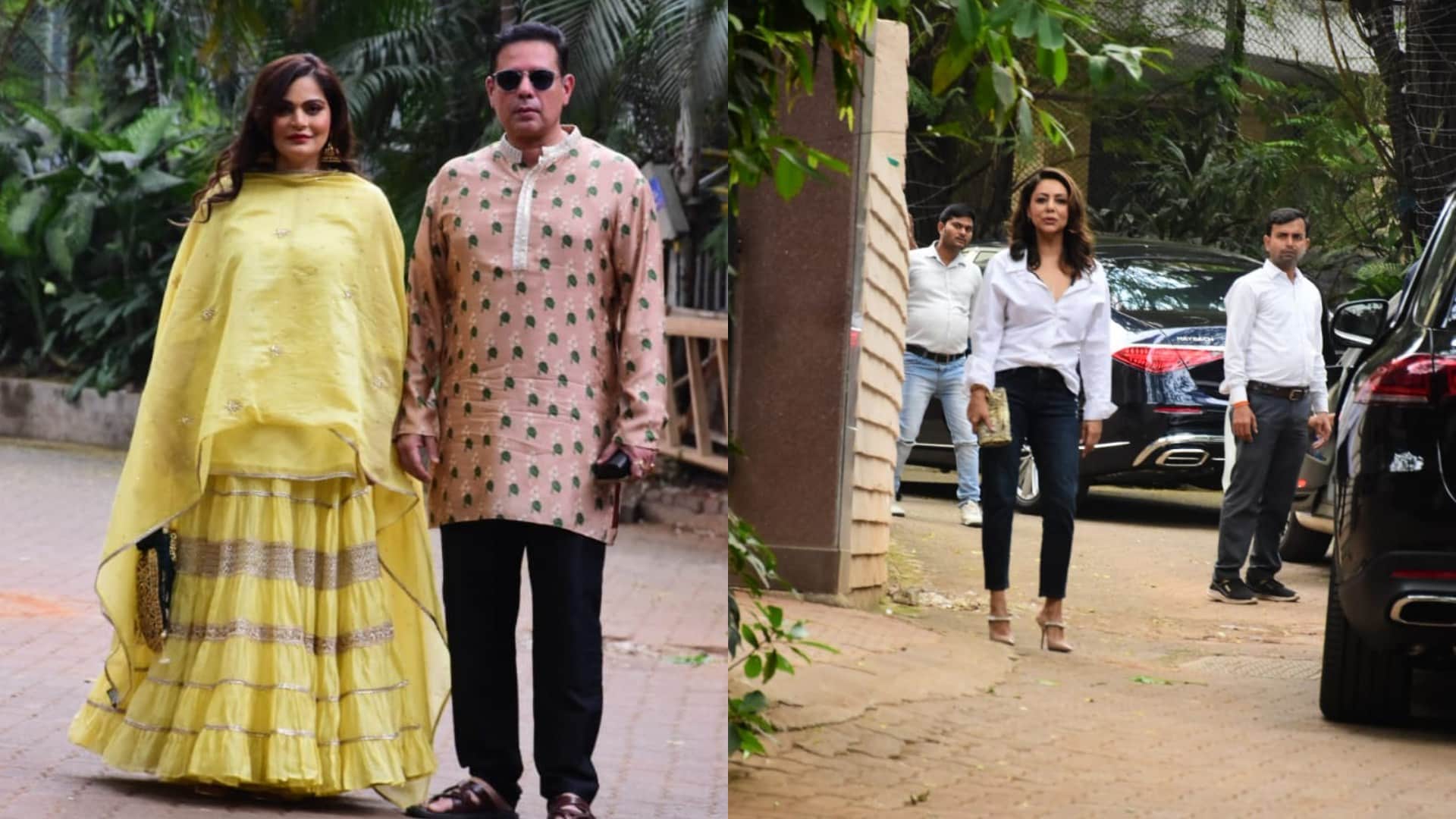 Alanna Panday sangeet ceremony see Ananya Panday chunky panday Vidyut Jammwal gauri khan maheep kapoor looks