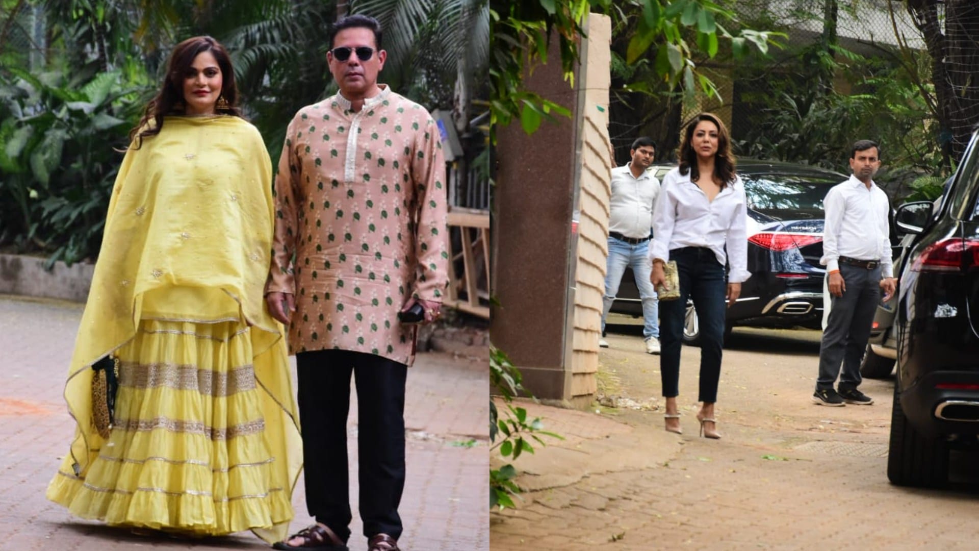 Alanna Panday sangeet ceremony see Ananya Panday chunky panday Vidyut Jammwal gauri khan maheep kapoor looks