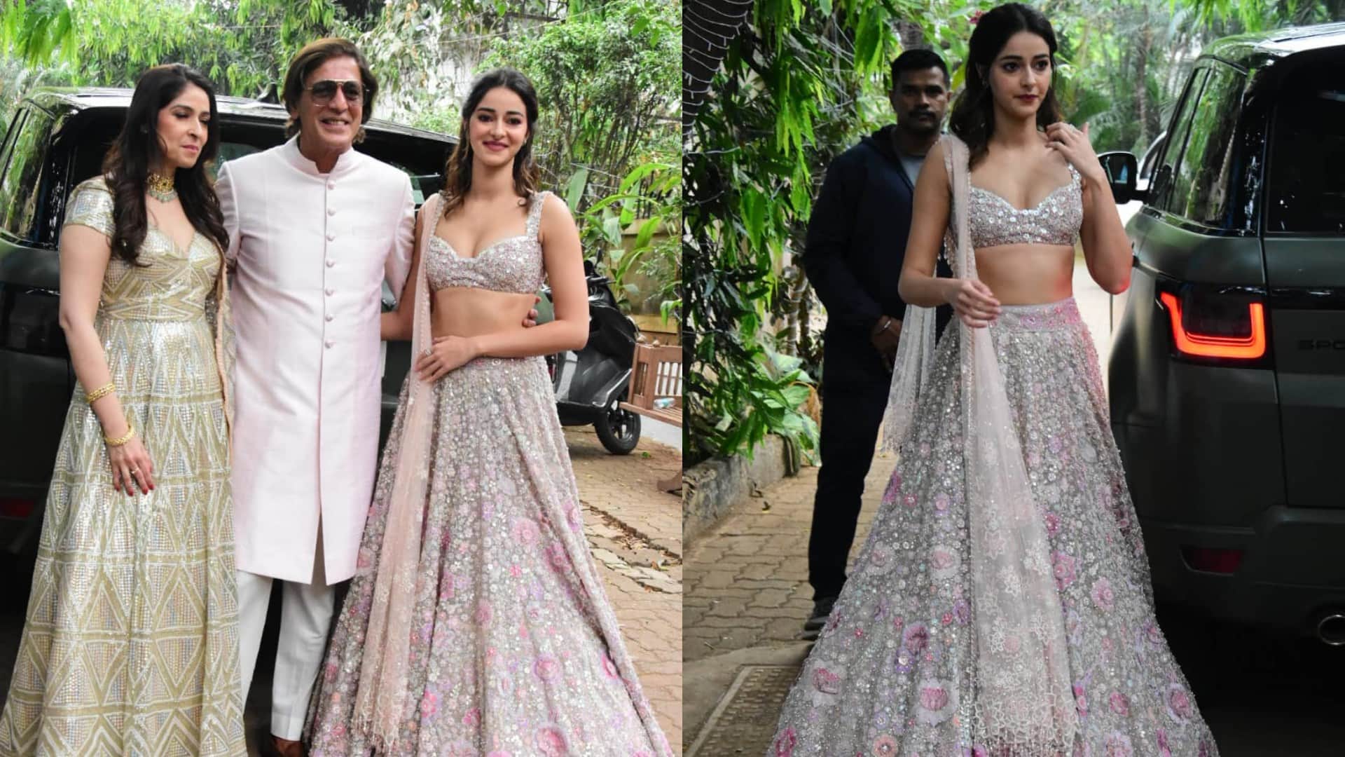 Alanna Panday sangeet ceremony see Ananya Panday chunky panday Vidyut Jammwal gauri khan maheep kapoor looks