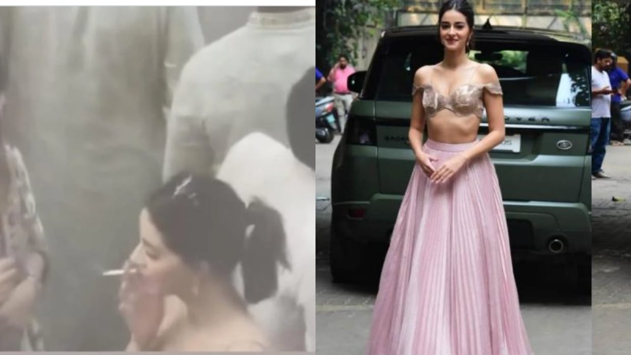 Ananya Pandey Cousin Sister alanna Pandey Mehndi Ceremony Actress Smoking Photo Viral On Internet